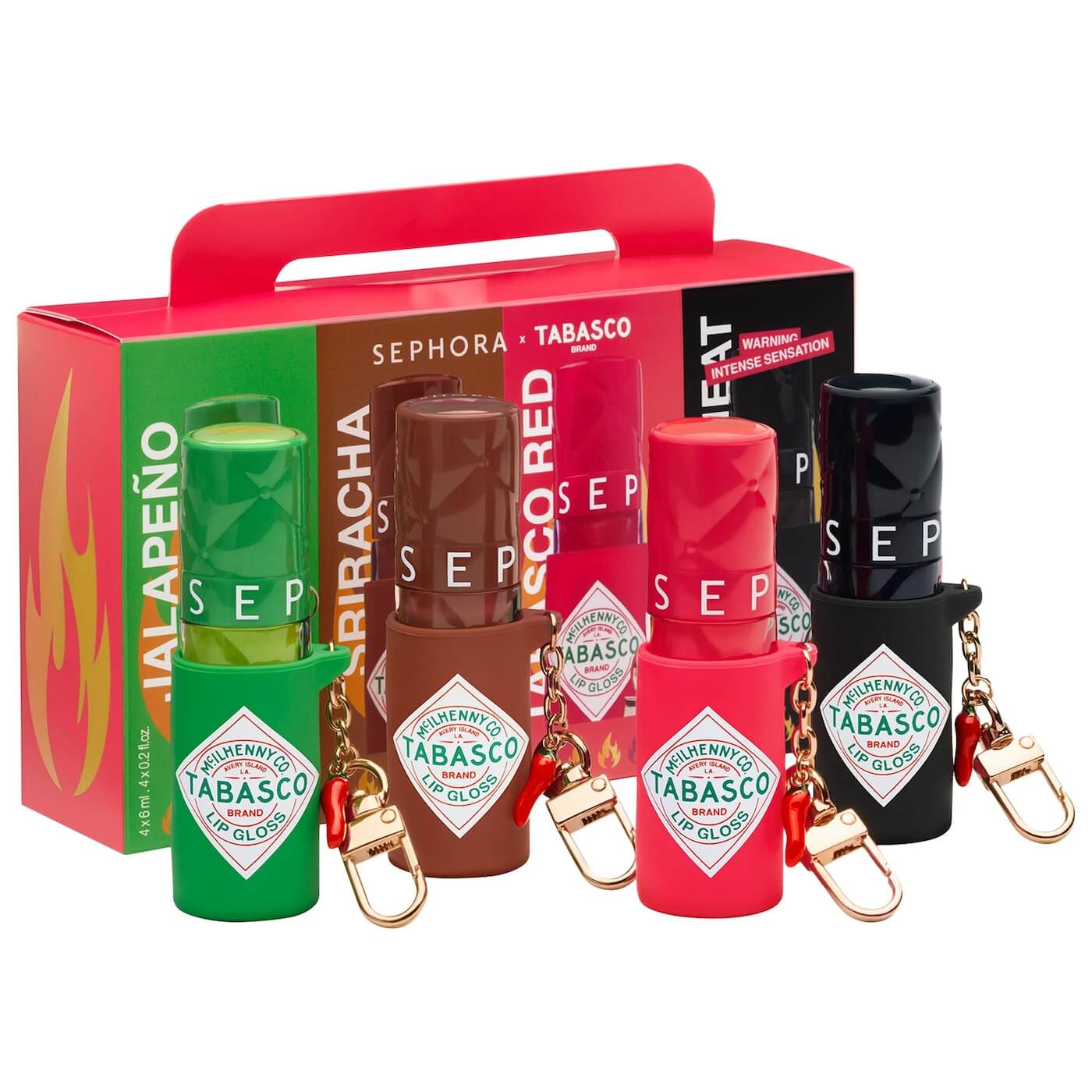 SEPHORA COLLECTION Outrageous Plump Lip Gloss x Tabasco Set SEPHORA COLLECTION Outrageous Plump Lip Gloss x Tabasco Set