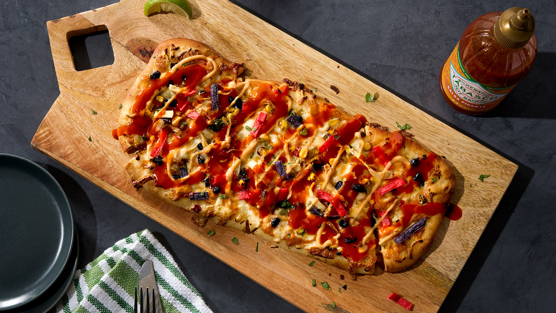 Picante Chicken Flatbread